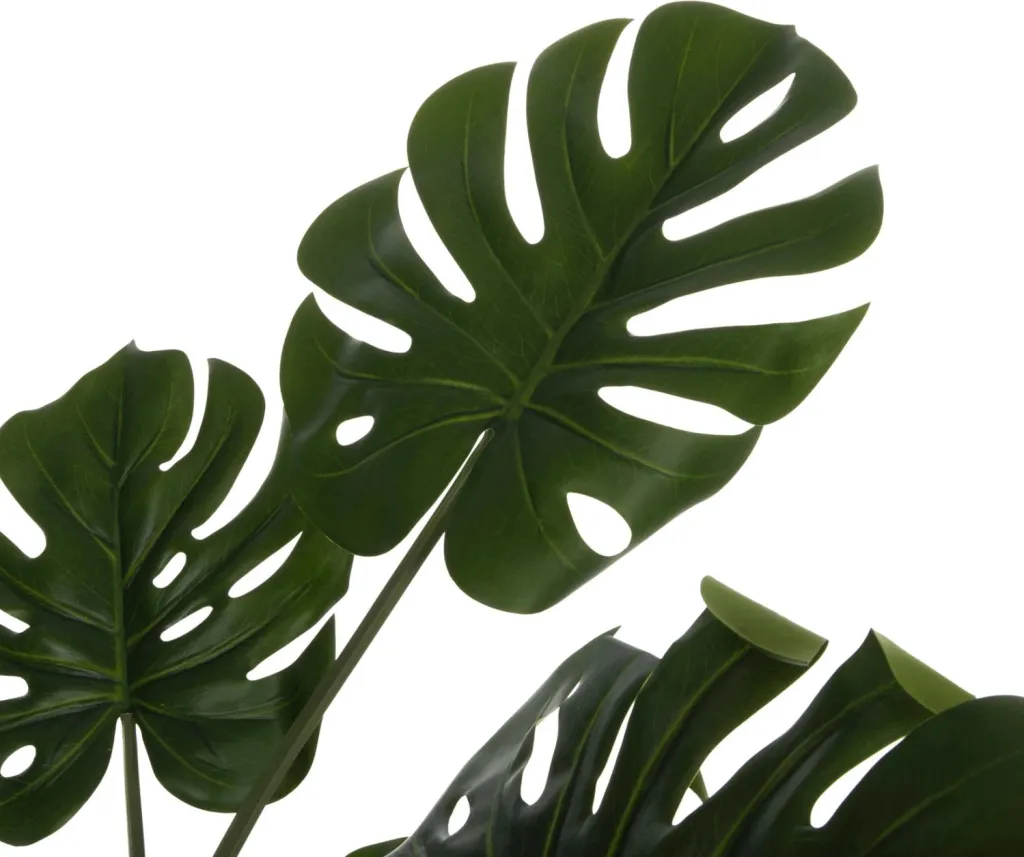 Bimë sintetike dekorative, pema Monstera në vazo, 90H cm - 3
