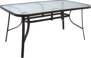 Tavolinë Bruno metalike ngjyrë kafe 160x90x72 FH5074.02