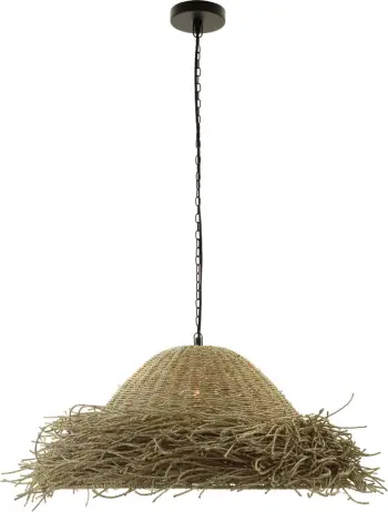 Llambë varëse tavani FH4347 prej barishte deti, ngjyrë natyrale, Φ72x30-140Hcm