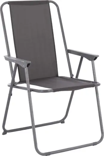 Karrige plazhi metal + pëlhurë (HM5148.01), gri
