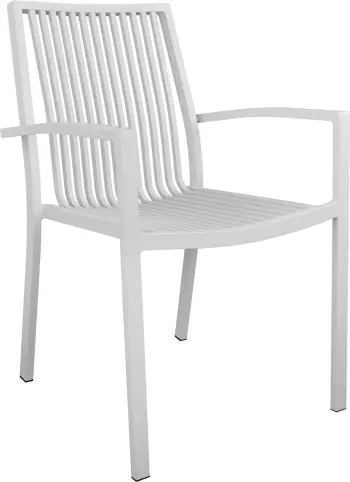 Karrige aluminum BRONCA HM5130.01 54,2x59x83,5 cm, e bardhë