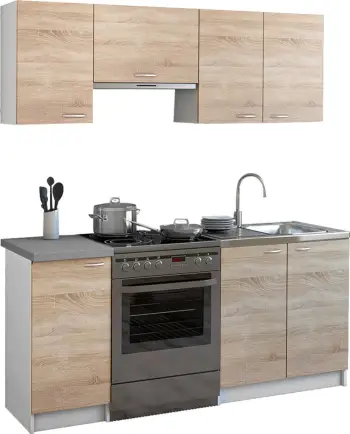 Njësi kuzhine melamine sonama-bardhë FH2441 180x29,2-46 cm
