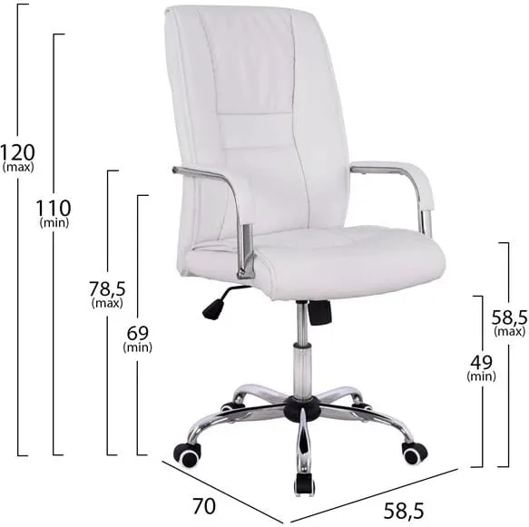 Karrige për zyre ANGEE FH1106.02, e bardhë - 2