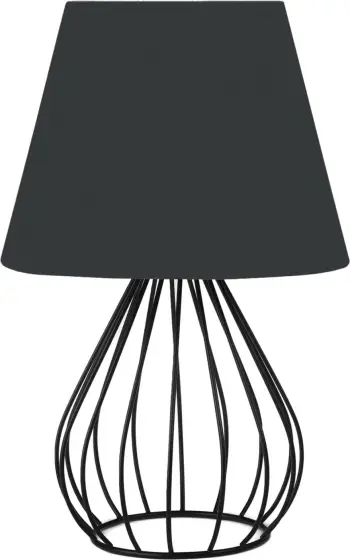 Llambë tavoline trup metal (HM7604.01), zezë