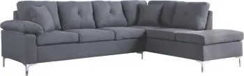 Kënd divan i djathtë, 282x197x90 cm, FH3087R, ngjyrë gri