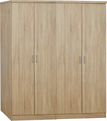 Set 2 copë Gardërobë 4 derë Sonama 160x42x181 FH11350.02