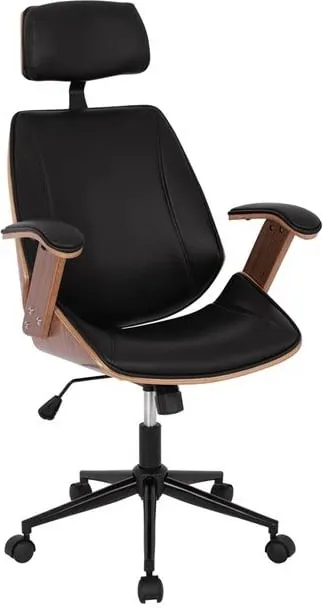 Karrige për zyre Superior Pro FH1109.01, e zezë/dru - 1