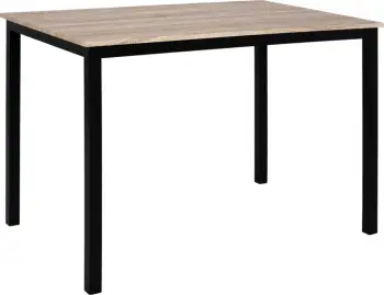 Tavolinë ngrënieje PANYA FH8332, 110x70x76, sonoma, këmbë të zeza