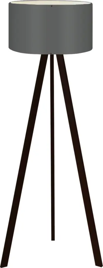 Llambë dyshemeje tripod, ngjyrë e zezë, kapak gri i errët, FH7578.04