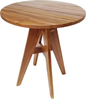Tavolinë për kopsht LEO FH9917, Φ70x75H cm, dru teak