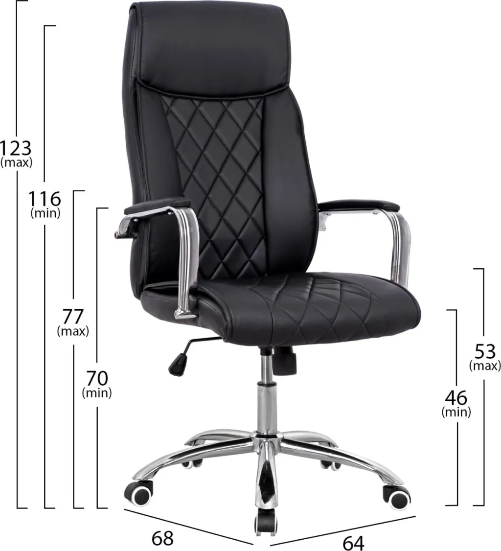 Karrige për zyre FH1104.01, e zezë - 2