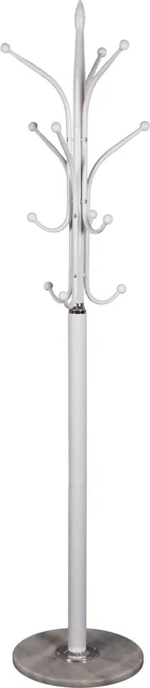 Varëse dyshemeje FH9573.02 metalike 13 pozicione varëse-bardhë Φ37x180Hcm
