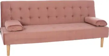 Shtrat divan WANDA FH3149.12 me kadife ngjyrë mollë të kalbur 188x83x83 cm