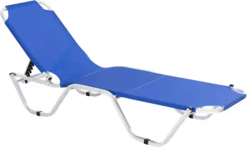 Shezlong profesional alumini FH5071.01 blu 60x195x30 cm