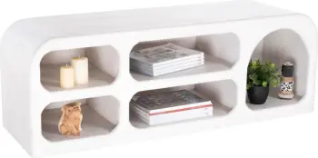 Kabinet TV HANDYR FH9704 dru mango ngjyrë bardhë 130x40x45H cm