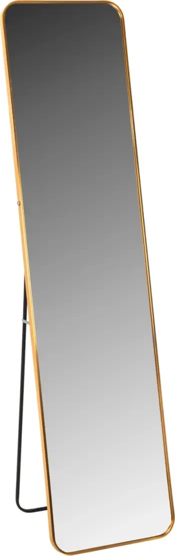 Pasqyrë qëndruese BOELY FH9577.30, kornizë alumini ari, 40x35x160H cm