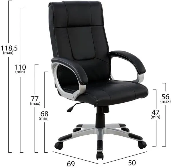 Karrige për zyre CHANDER FH1092.01, e zezë - 2