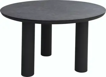 Tavolinë e rrumbullakët alumini Dosun Φ120cm (HM6201.01), gri