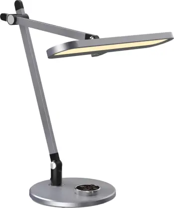 Llambë tavoline LED profesionale BLAIN PRO FH4446.07, bazë ABS dhe krahë alumini, ngjyrë gri, 57,5x53H cm
