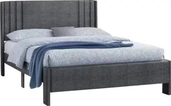 Krevat dopio CREDENCE FH685.01, ngjyrë gri, për dyshek 160x200 cm