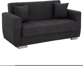 Divan 2-vendësh, shtrat, gri, FH3241.03, 150x84x88 cm