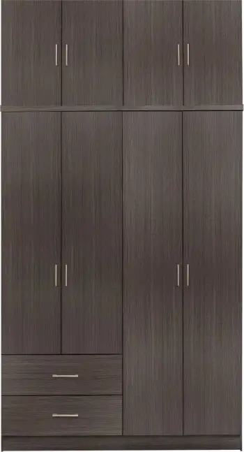 Dollap 4 dyer me loft dhe 2 sirtarë zebrano 120x42x241
