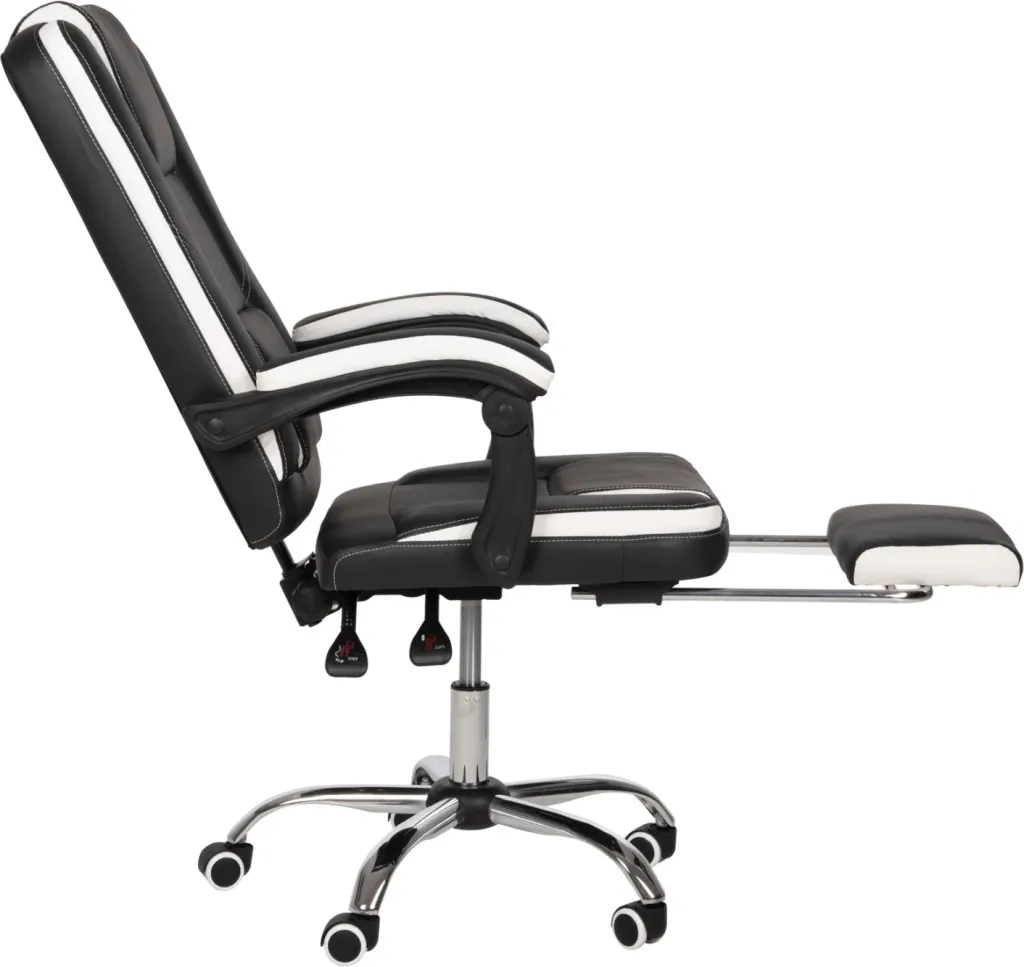 Karrige për zyre SEENA FH1190.02, e zezë/e bardhë - 5