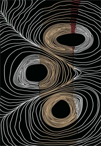 Tapet modern me franja, JOSIANE, 160x230 cm, ngjyrë zezë-gri