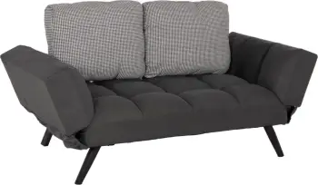 Divan 3 vendësh FH3169.01 GRI me Jastëkë 165-190x75x89Η cm