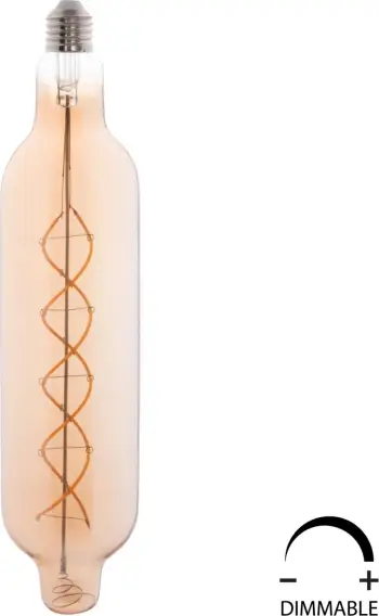 Llambë LED filament, ngjyrë tymi, JHD-NW7775, 8W, E27, 3000K, e zbehtë