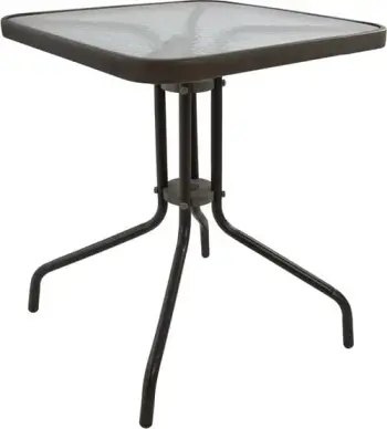 Tavolinë FIGO metalike ngjyrë kafe 60x60x72 cm FH5035.02