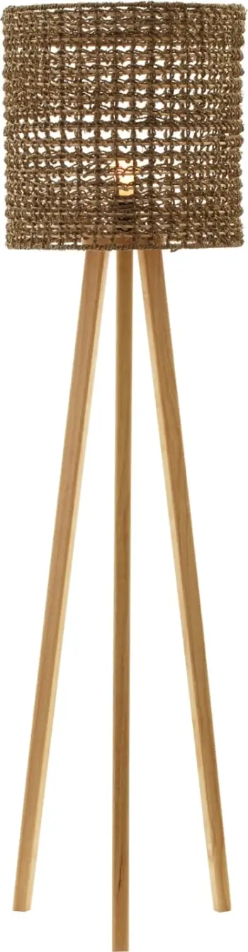 Llampë qëndrore dyshemeje, FH4351, gome-rattan-letër në ngjyrë natyrale, Φ36x149.5H cm