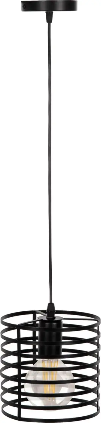 Llambë e varur tavani Φ16x124Hcm (HM4090), zezë