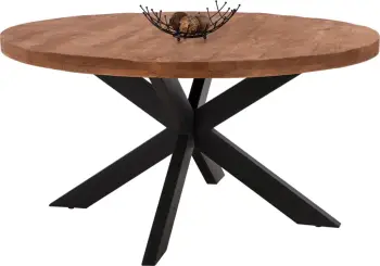 Tavolinë e rrumbullakët LEVINHO, dru mango i fortë 6cm, Φ150x78 cm, FH8485.11
