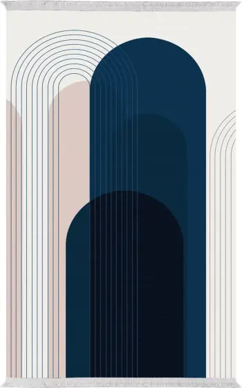 Tepih për dhomë ndeje me franja, Josiane FH7677.48, shumëngjyrësh, 120x170 cm