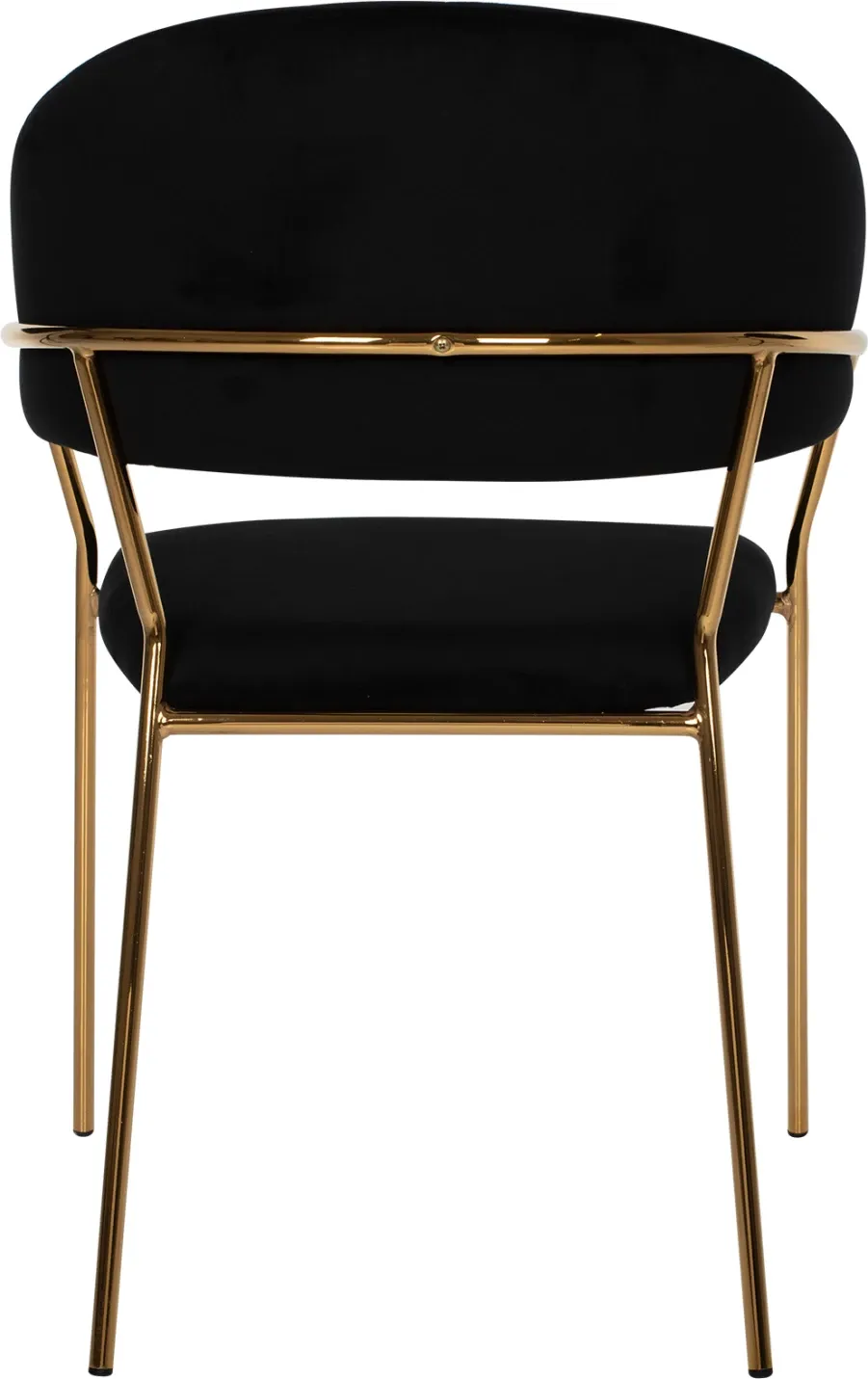 Karrige THEODORE FH8520.04 kadife e zezë dhe kornizë e artë 55Χ50Χ82Hcm., set prej 2 copë - 7