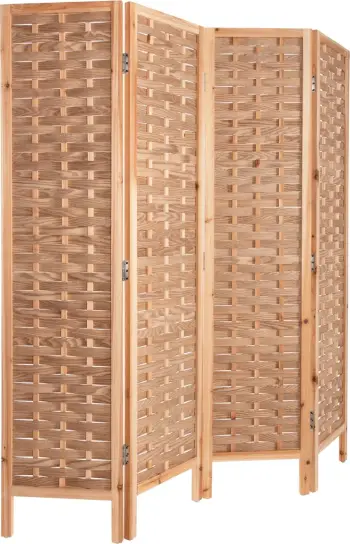Ndarës me 4 fletë SENTINEL FH4227 bambu ngjyrë natyrale 162x2,5x180Hcm