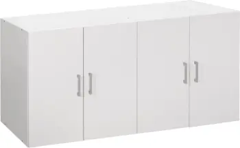 Kabinet i sipërm për dollap me 4 dyer, FH352.05, melaminë, ngjyrë e bardhë, 120,5x41,5x60,5Hcm