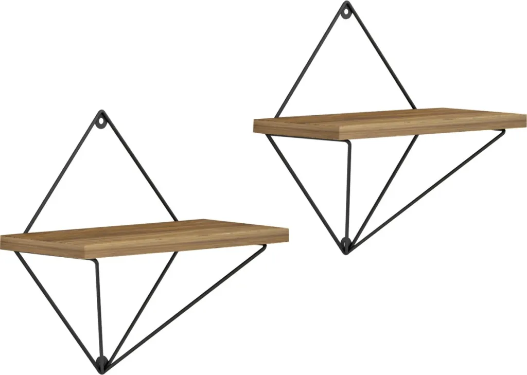 Set rafte muri Zannard 30x14x30Hcm (HM8929.11), zezë - 4