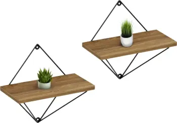 Set rafte muri Zannard 30x14x30Hcm (HM8929.11), zezë