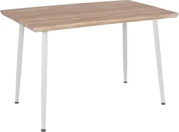Tavolinë ngrënieje PALOMA FH8334.02, 120x70x76.5- sonoma, këmbë të bardha
