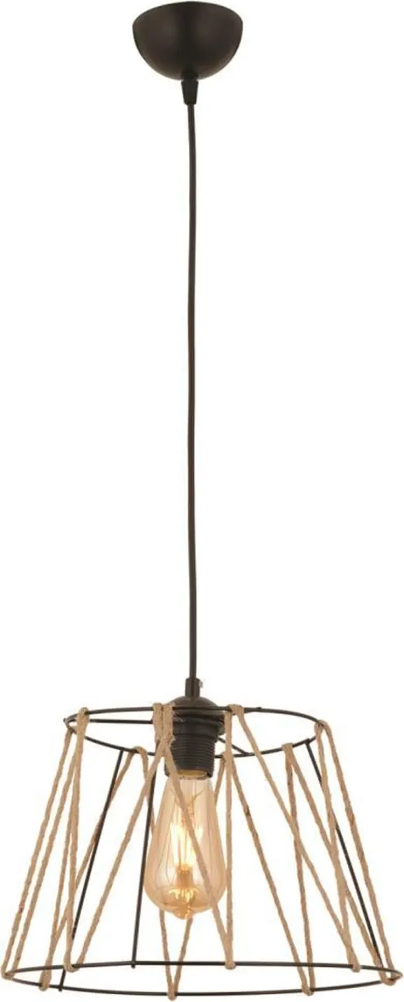 Llambë tavani metal + litar Ø30×81 cm (HM7566.01) - 1