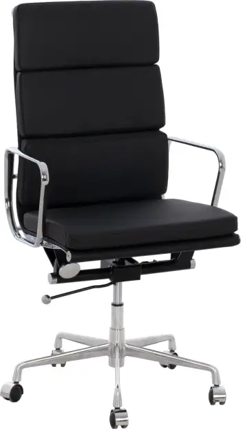 Karrige superiore për zyre me kornizë alumini të zezë FH1172.01 62x70x115 cm