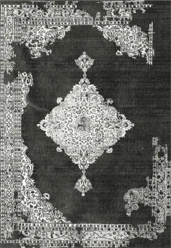 Tepih vintage JOSIANE, ngjyrë gri, FH7675.12, 160X230cm, me franja
