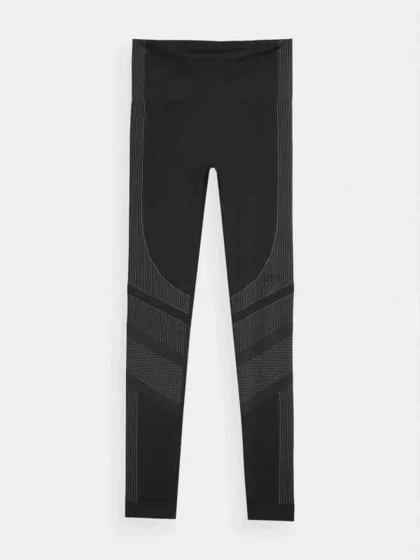 Leggins termoaktiv për femra 4F F116, pa qepje, të zeza - 4