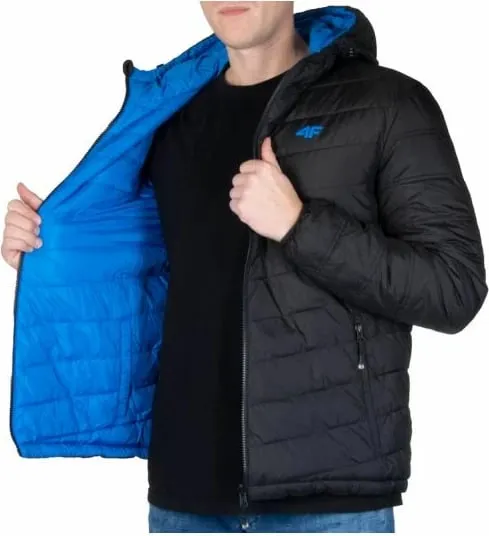 Jakne për meshkuj 4F, të zeza dhe blu - 1