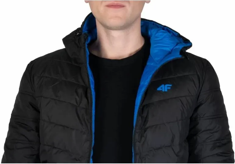 Jakne për meshkuj 4F, të zeza dhe blu - 9