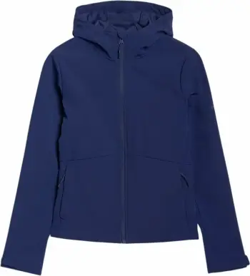 Jakne softshell 4f femra, e kaltër