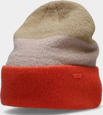 Kapele dimri 4F H4Z22 CAD01190S, material elastik, dizajn me tre ngjyra