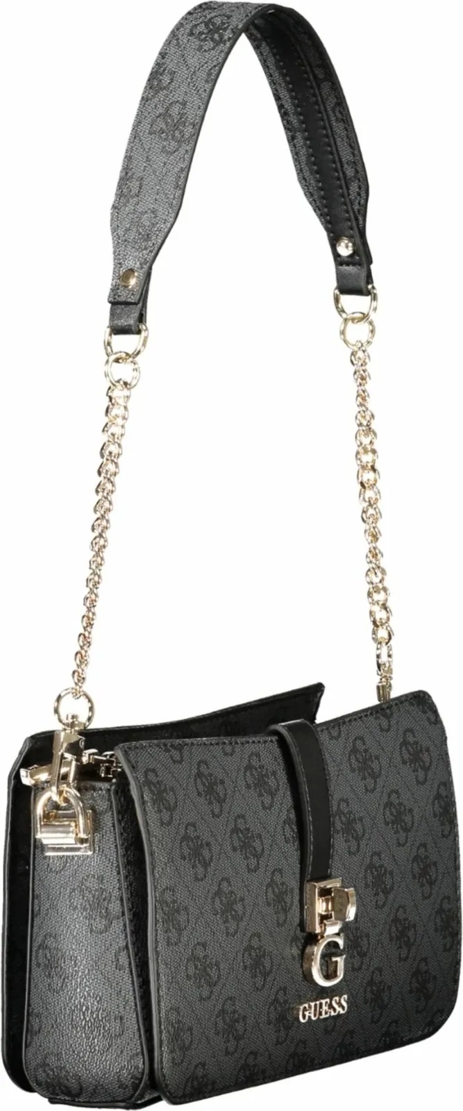 Çantë për femra GUESS JEANS Zamira, e zezë - 3